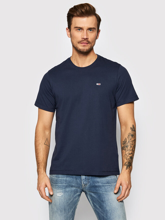 Tommy Jeans Tommy Jeans Marškinėliai Classic DM0DM09598 Tamsiai mėlyna Regular Fit