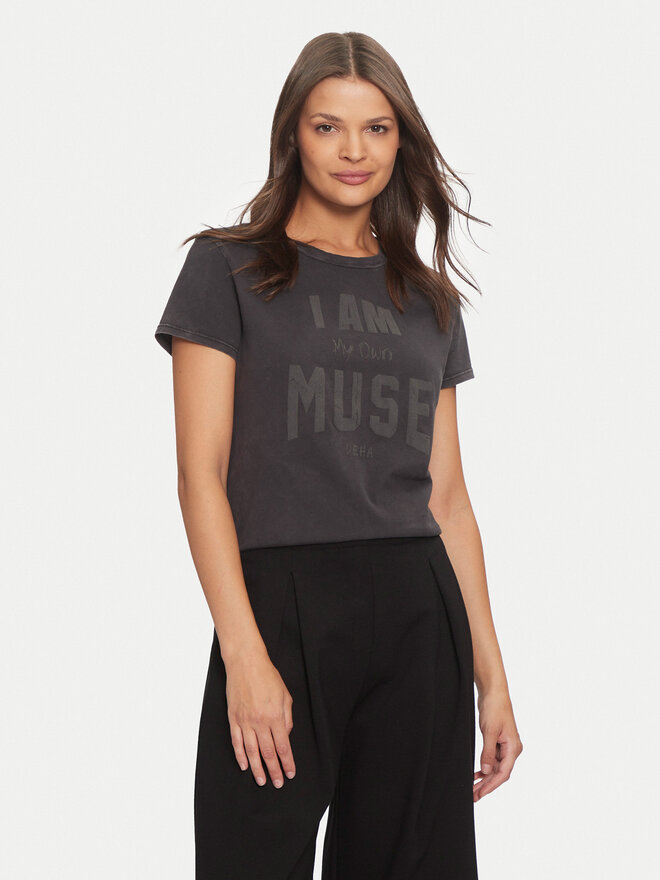 Deha Deha T-shirt C12151 Crna Regular Fit