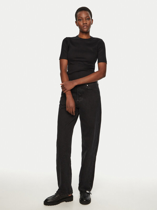 IVY OAK IVY OAK T-Shirt Kristin IO1100X2351 Μαύρο Slim Fit