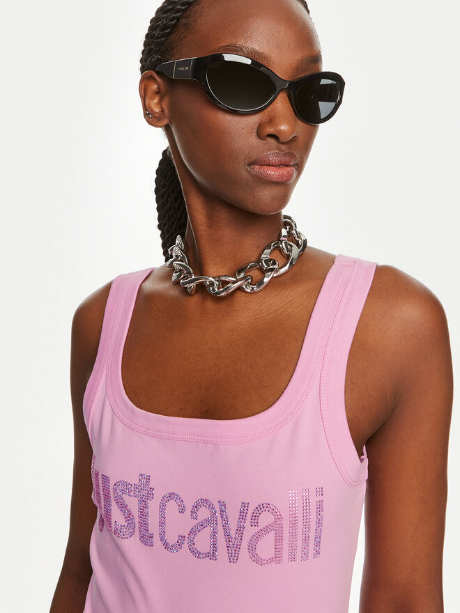 Just Cavalli Just Cavalli Топ 76PAME03 Рожевий Regular Fit