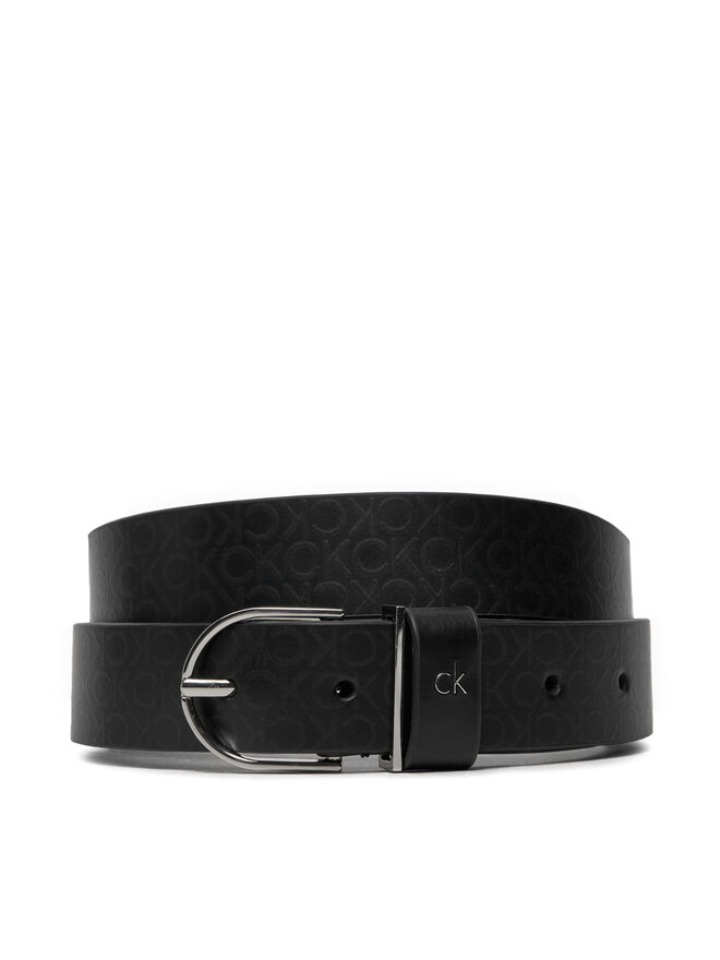 Calvin Klein Pasek Damski Calvin Klein Ck Metal Loop Rnd Bckle 3.0_Mono K60K612860 Czarny