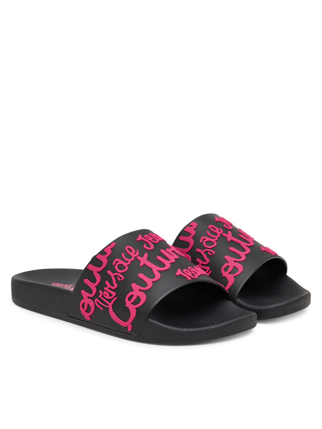 Versace Jeans Couture Natikači Versace Jeans Couture 79VA3SQ1 Črna