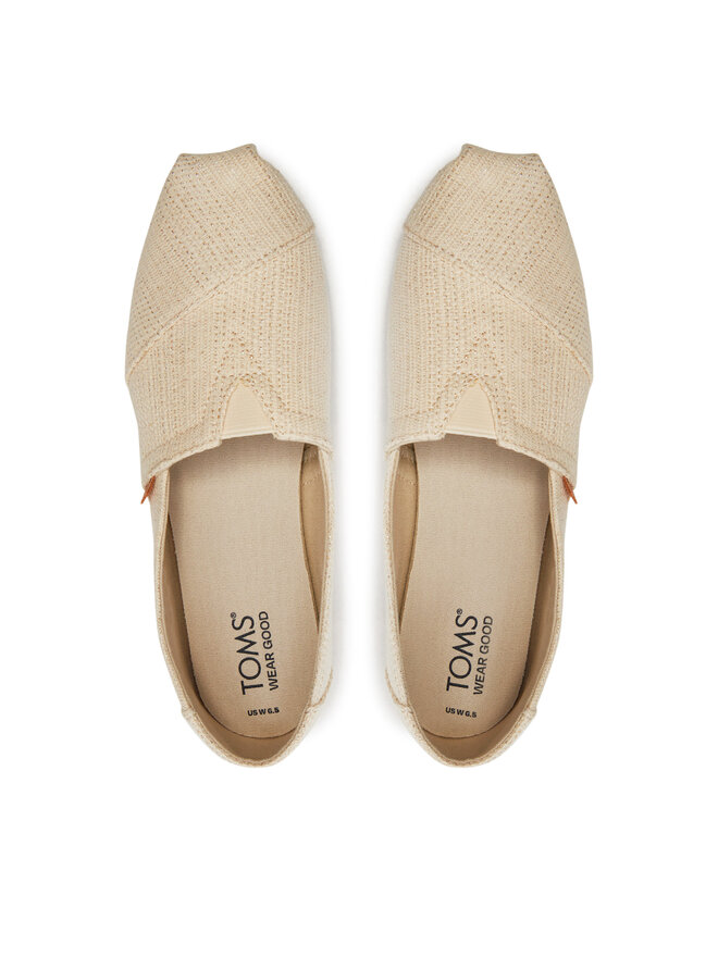 Toms Espadryle Toms Alpargata 10020656 Écru