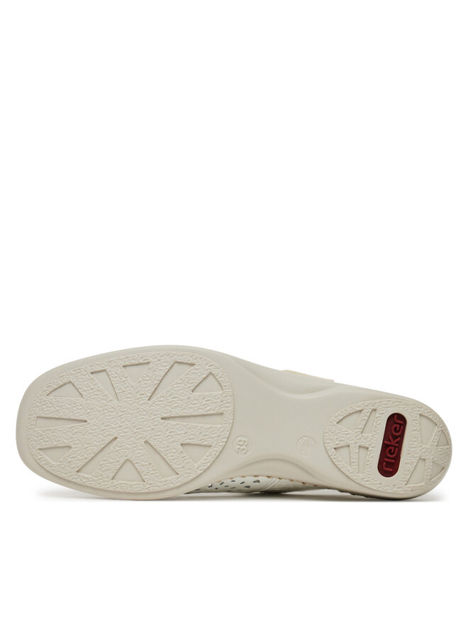 Rieker Półbuty Rieker 41399-80 Biały