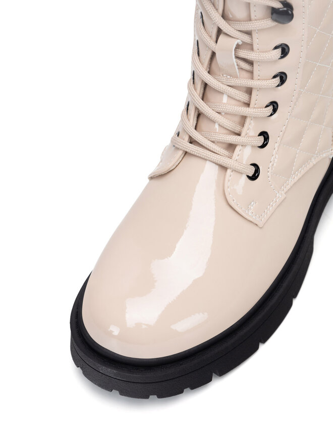 DeeZee Botines planos DeeZee CM231124-18 Beis