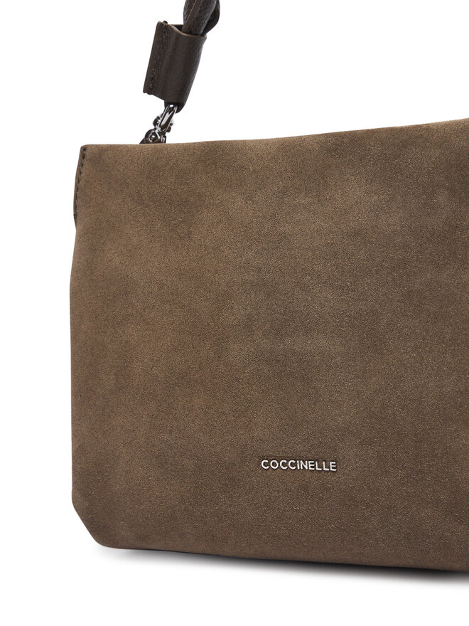 Coccinelle Handtasche Coccinelle P6P Boheme Suede Bimaterial E1 P6P 58 01 01 Khakifarben