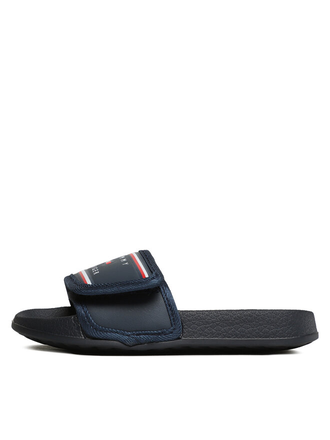 Tommy Hilfiger Nazouváky Tommy Hilfiger Maxi Velcro Pool Slide T3B0-32934-1172 M Tmavomodrá