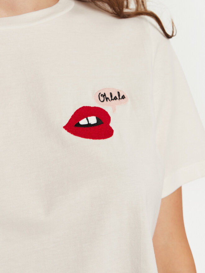 Vero Moda Vero Moda Marškinėliai Elena 10326789 Balta Boxy Fit