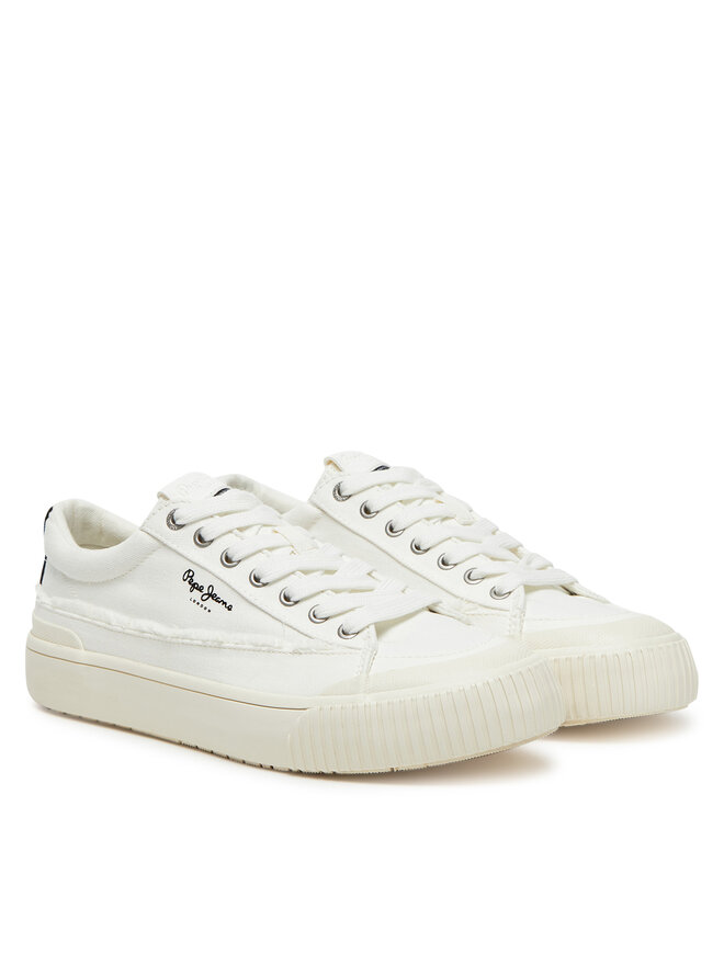 Pepe Jeans Tenisówki Pepe Jeans Ben Fresh W PLS31589 Biały