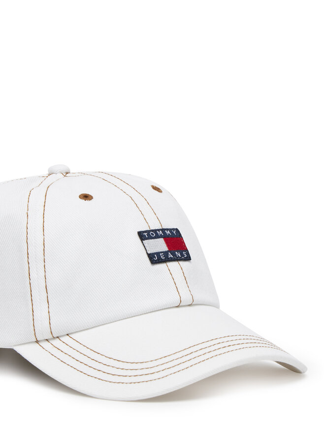 Tommy Jeans Шапка с козирка Tommy Jeans Heritage AW0AW17572 Екрю