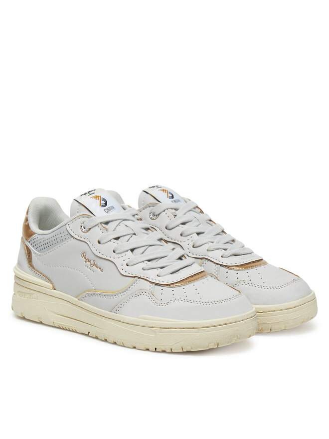 Pepe Jeans Sneakers Pepe Jeans Chester Distress W PLS00033 Bianco