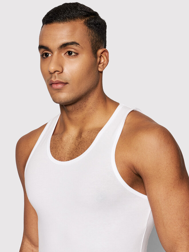 United Colors Of Benetton United Colors Of Benetton Trikó 3OP82H257 Fehér Regular Fit