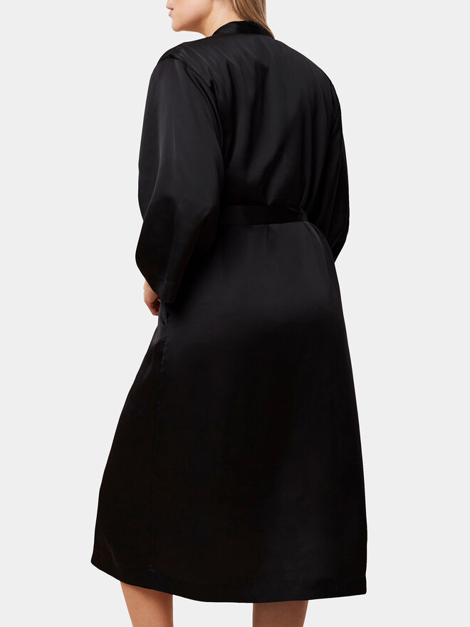 Triumph Triumph Bademantel Robes Satin Robe 01 10216534 Schwarz