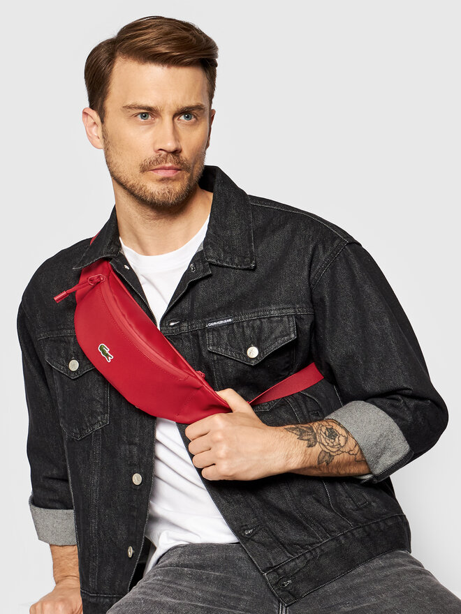 Sac banane Lacoste Waistbag NH3317LV Rouge chaussures