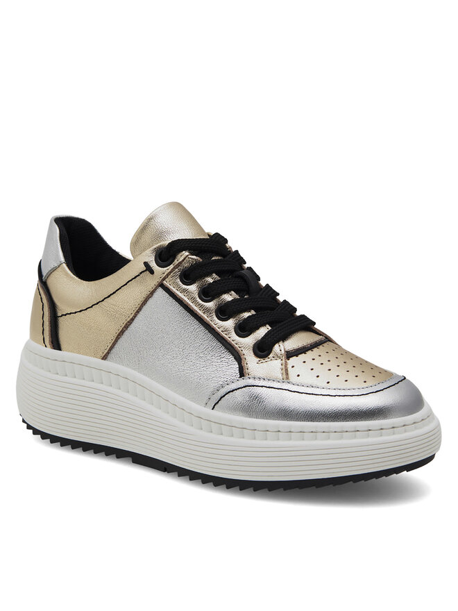 Eva Minge Sneakers Eva Minge VANESSA-0481 Argintiu