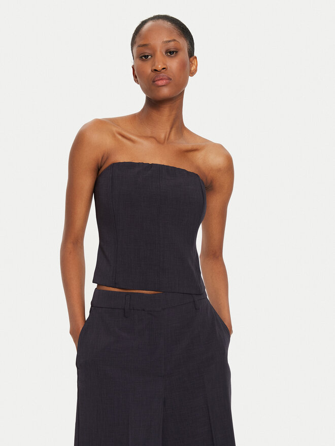 Herskind Herskind Top Cosima 5254519 Azul marino Slim Fit