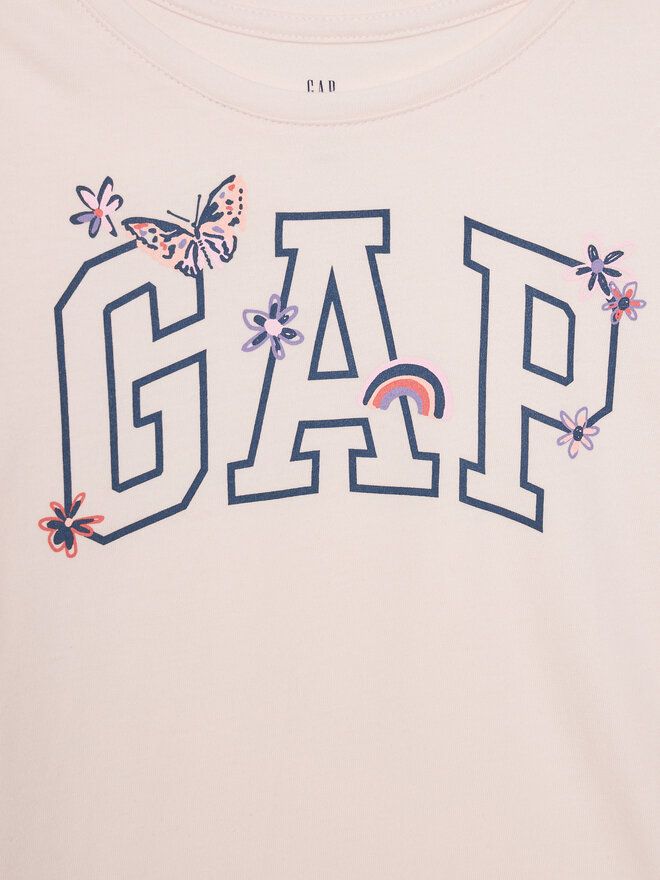 Gap Gap Marškinėliai 721891-01 Rožinė Regular Fit