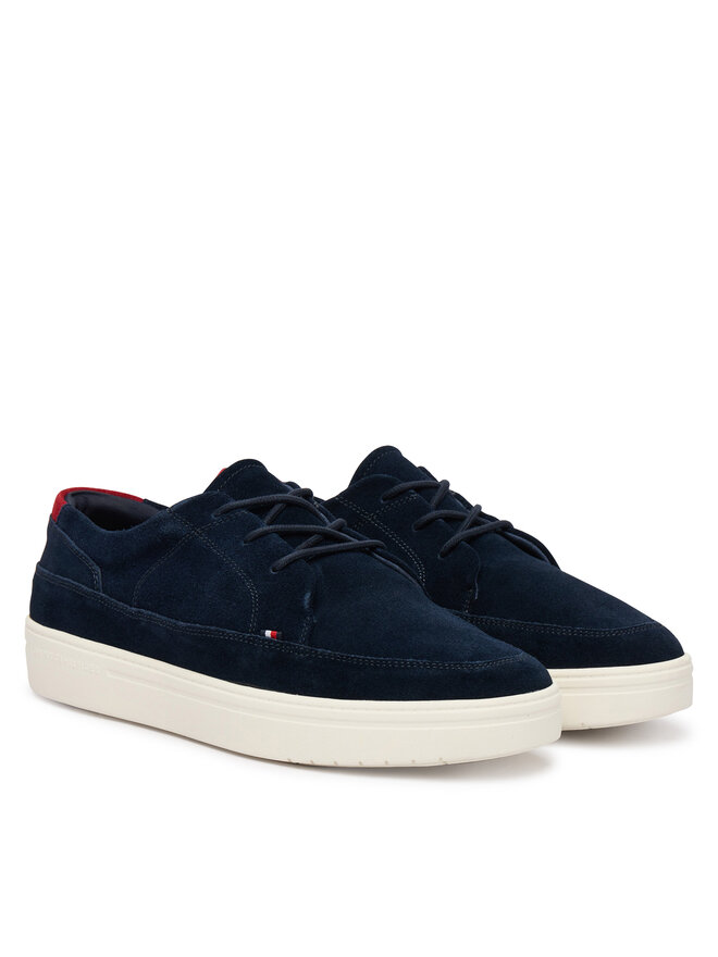Tommy Hilfiger Sneakers Tommy Hilfiger Hilfiger Light Hybrid Suede Shoe FM0FM05788 Dunkelblau