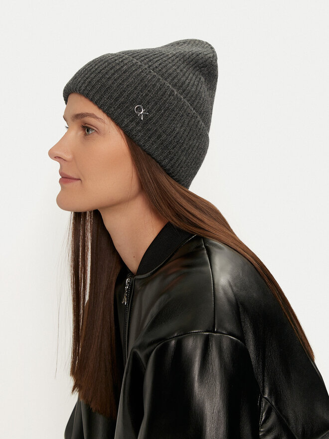 Calvin Klein Čiapka Calvin Klein Chunky K60K612873 Sivá