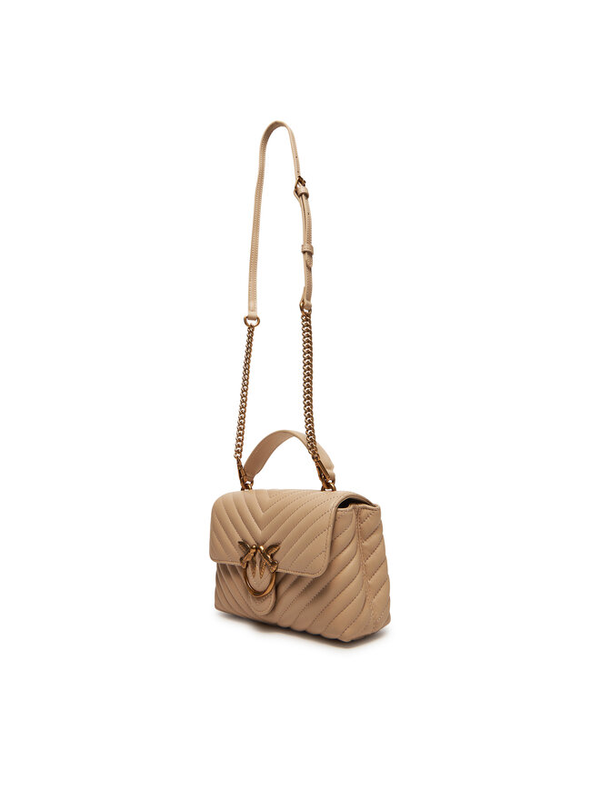 PINKO Kabelka PINKO Love Lady Puff Mini Cl AI PE 25 PLTT 100044 A0GK Béžová