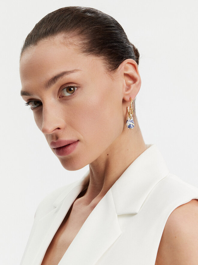 Guess Náušnice Guess JUBE05 084JW Zlatá