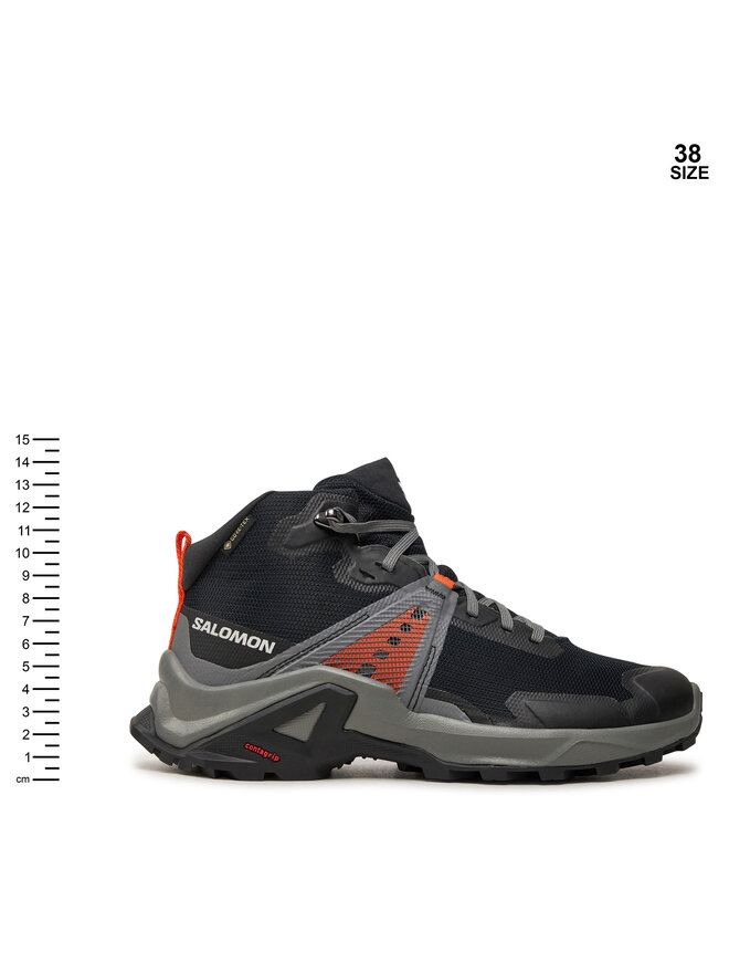 Trekkingschuhe Salomon X Raise Mid Gore Tex L47458000 Schwarz eschuhe