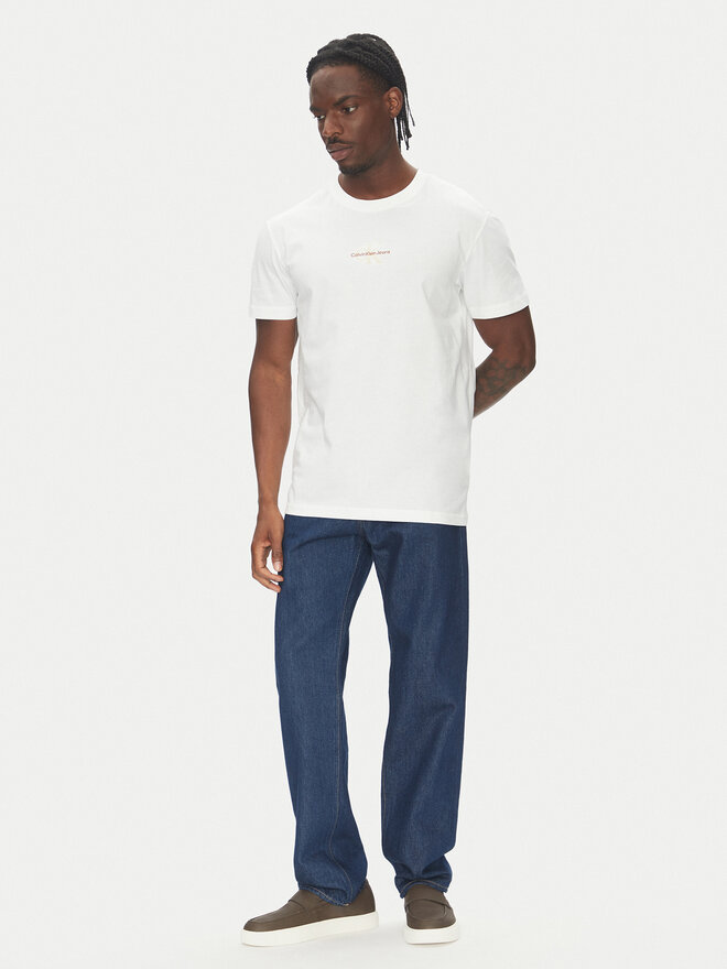 Calvin Klein Jeans Calvin Klein Jeans Camiseta Monologo J30J325649 Blanco Regular Fit