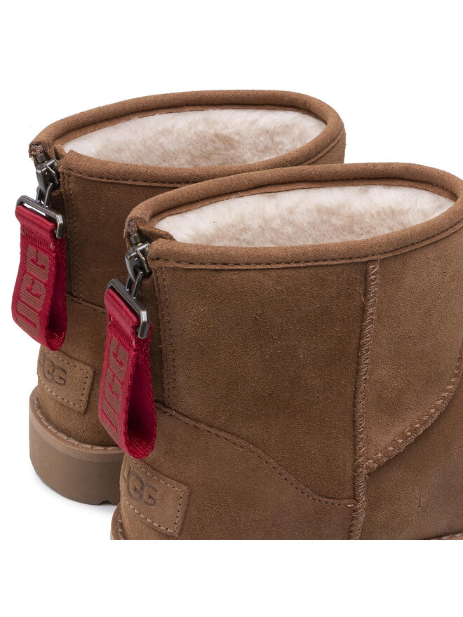 Ugg Снігоходи Ugg W Classic Mini Logo Zip 1122671 Коричневий