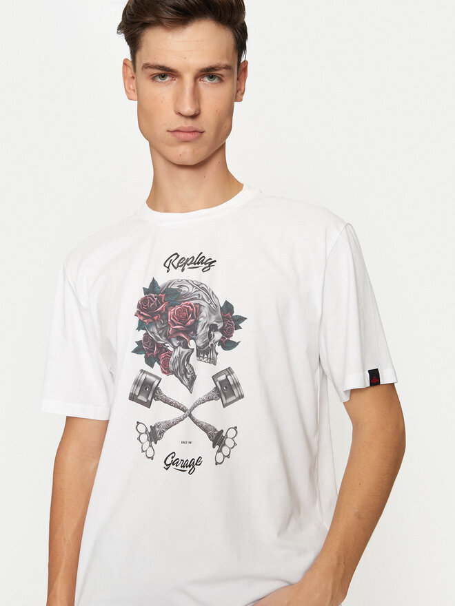 REPLAY REPLAY Camiseta M6954 .000.23740P Blanco Regular Fit
