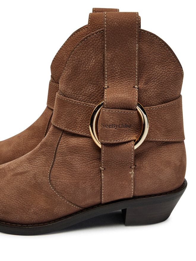 See By Chloé Western csizmák See By Chloé New Ring SB43000A Barna
