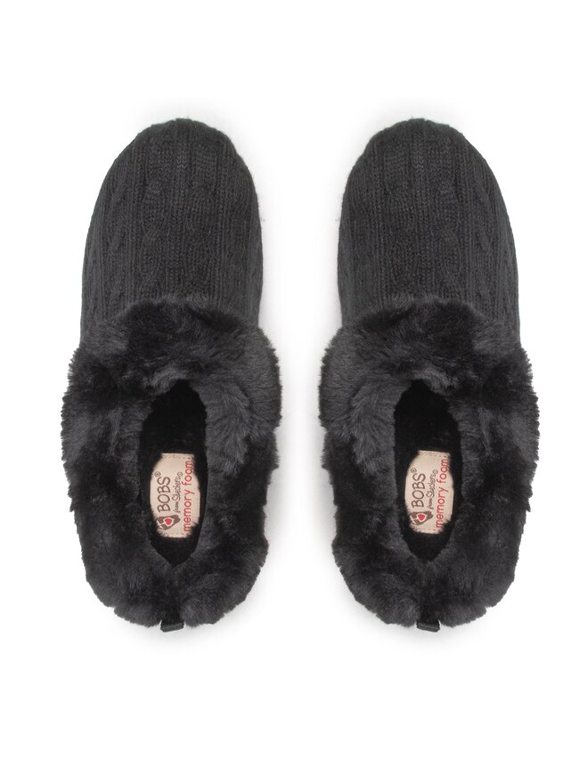Skechers Παντόφλες Σπιτιού Skechers BOBS Ice Angel 31204/BBK Μαύρο