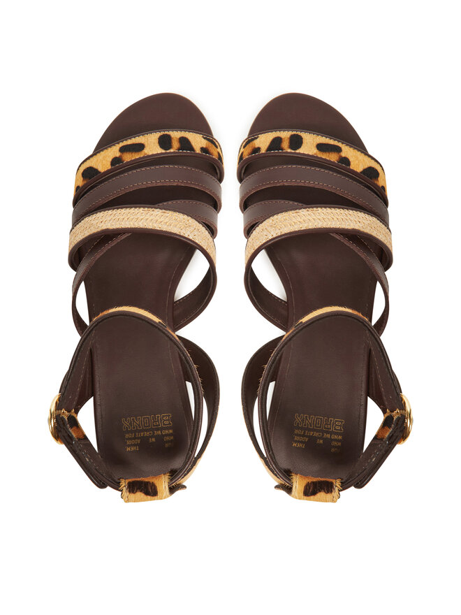Bronx Sandały Bronx New-Skyler 85043-PW Brązowy
