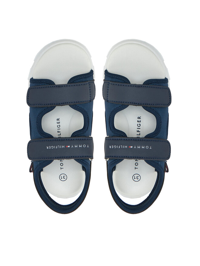 Tommy Hilfiger Sandalen Tommy Hilfiger Velcro Sandal T1B2-33898-1591 S Dunkelblau