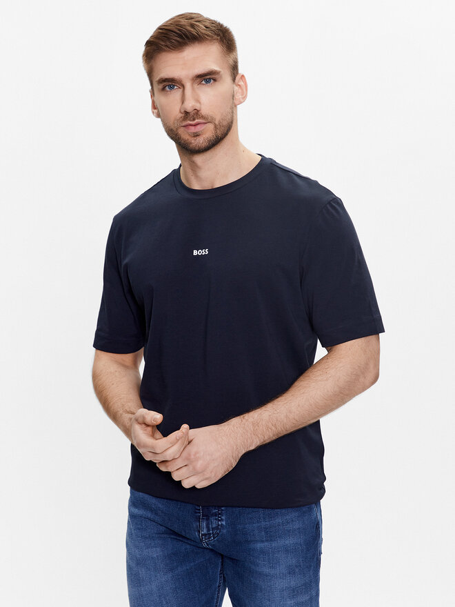 BOSS Boss T-Shirt 50473278 Dunkelblau Relaxed Fit
