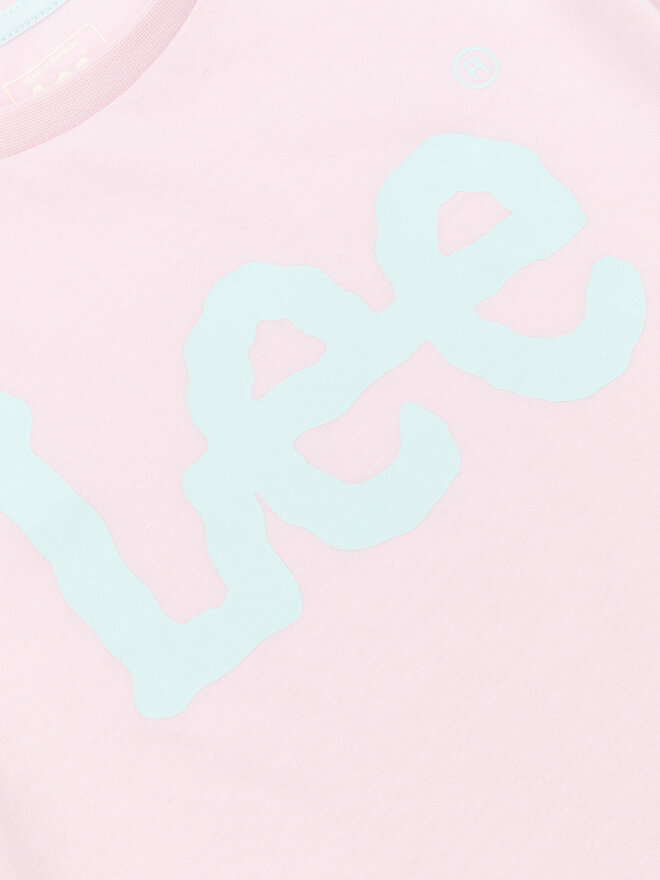 Lee Lee T-Shirt Wobbly Graphic LEG5029 Ροζ Regular Fit