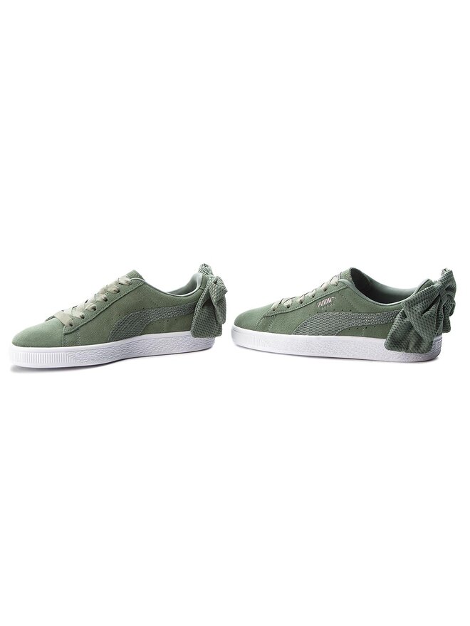 Zapatillas Puma Suede Bow Uprising Wn s 367455 02 Verde zapatos.es