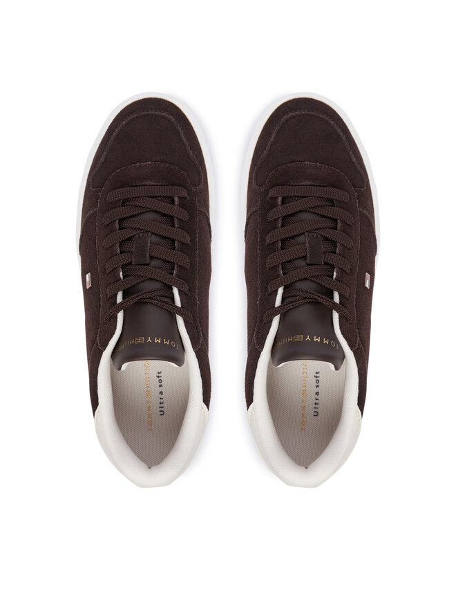 Tommy Hilfiger Sneakers Tommy Hilfiger Icon Court Light Leather FW0FW09593 Dunkelbraun