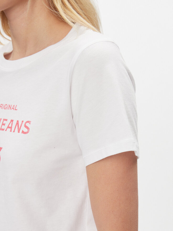 Pepe Jeans Pepe Jeans T-Shirt Harbor PL505743 Weiß Regular Fit
