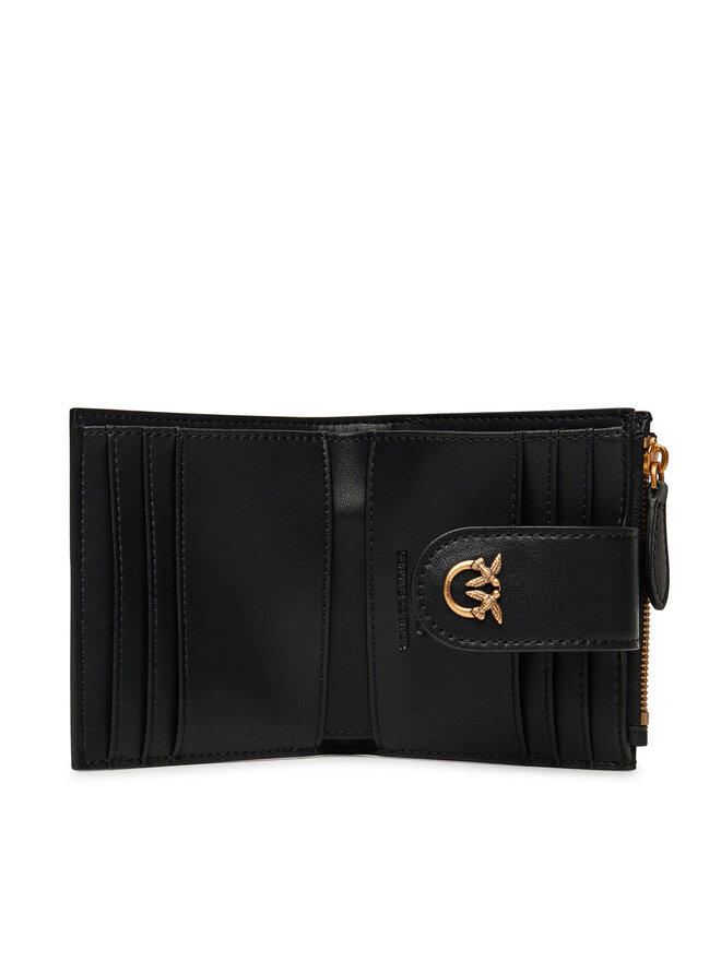 PINKO Kleine Damen Geldbörse PINKO Multi Purpose Wallet 103610 A0F1 Schwarz