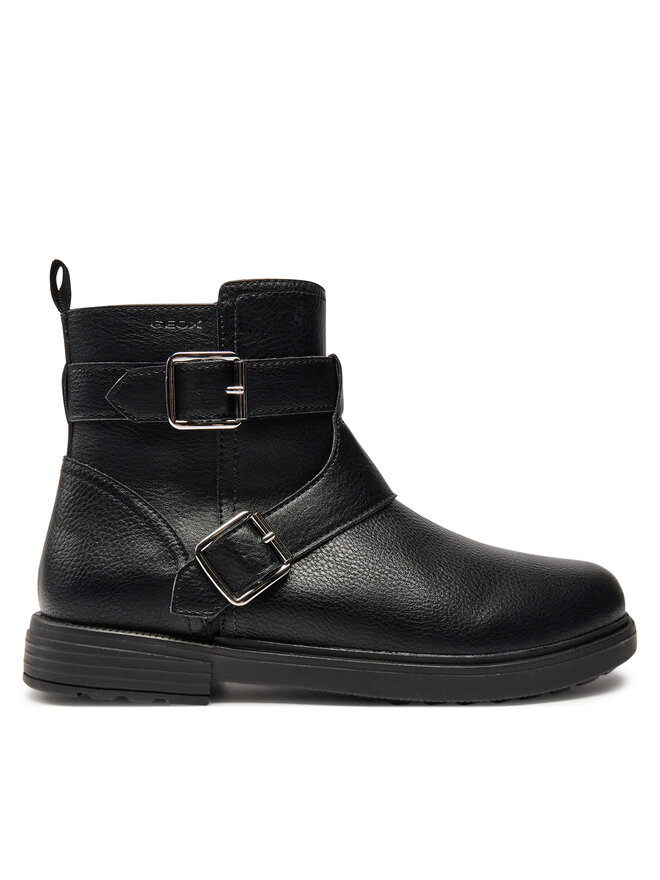 Geox Kozačky Geox Jr Eclair J469QX 000BU C9999 D Černá