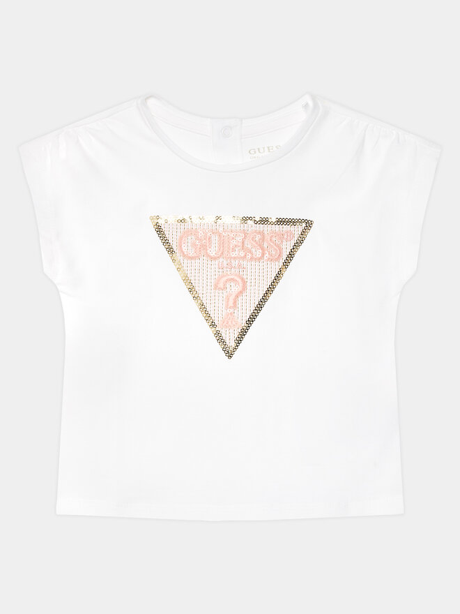 Guess Guess Marškinėliai K4GI11 K6YW4 Balta Regular Fit