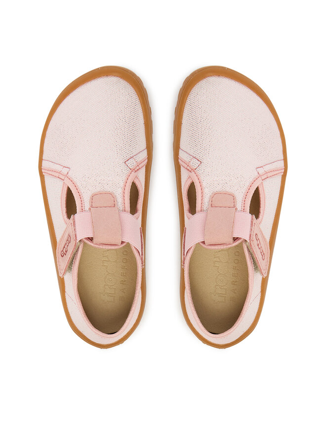 Froddo Тапочки Froddo Barefoot Canvas T-Bar G1700439-2 S Рожевий