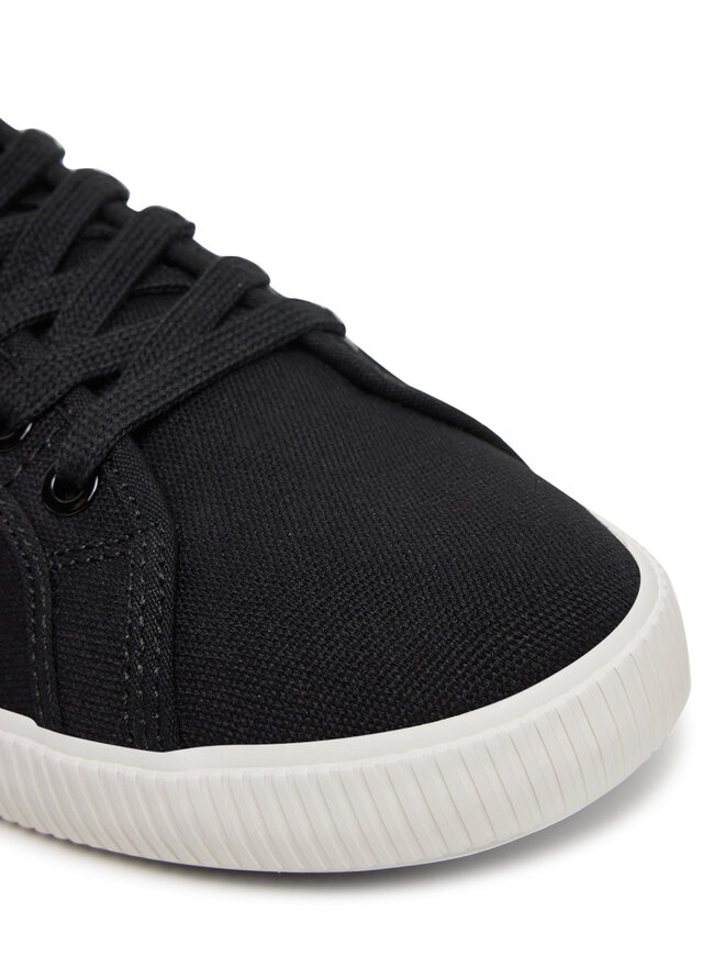 Calvin Klein Jeans Sneakers aus Stoff Calvin Klein Jeans Ess Vulc Low Cv Mg Wn YW0YW01762 Schwarz