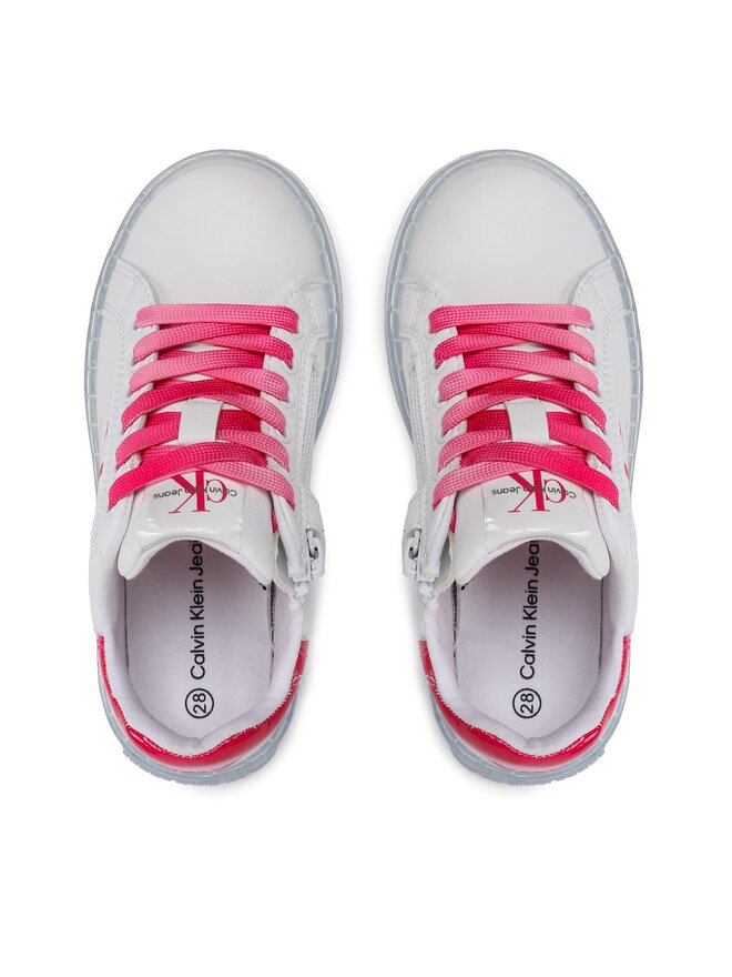 Calvin Klein Jeans Sneakers Calvin Klein Jeans Low Cut Lace-Up V3A9-80474-1434 Bianco