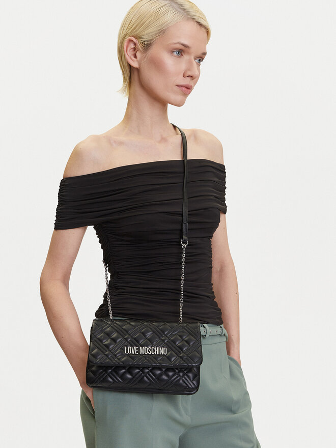 LOVE MOSCHINO Torbica LOVE MOSCHINO JC4097PP1MLA000B Crna