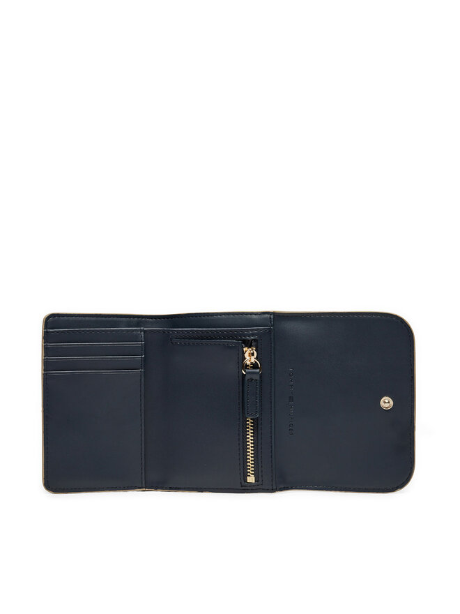 Tommy Hilfiger Pequeña cartera de mujer Tommy Hilfiger Th Heritage Med AW0AW16579 Beis
