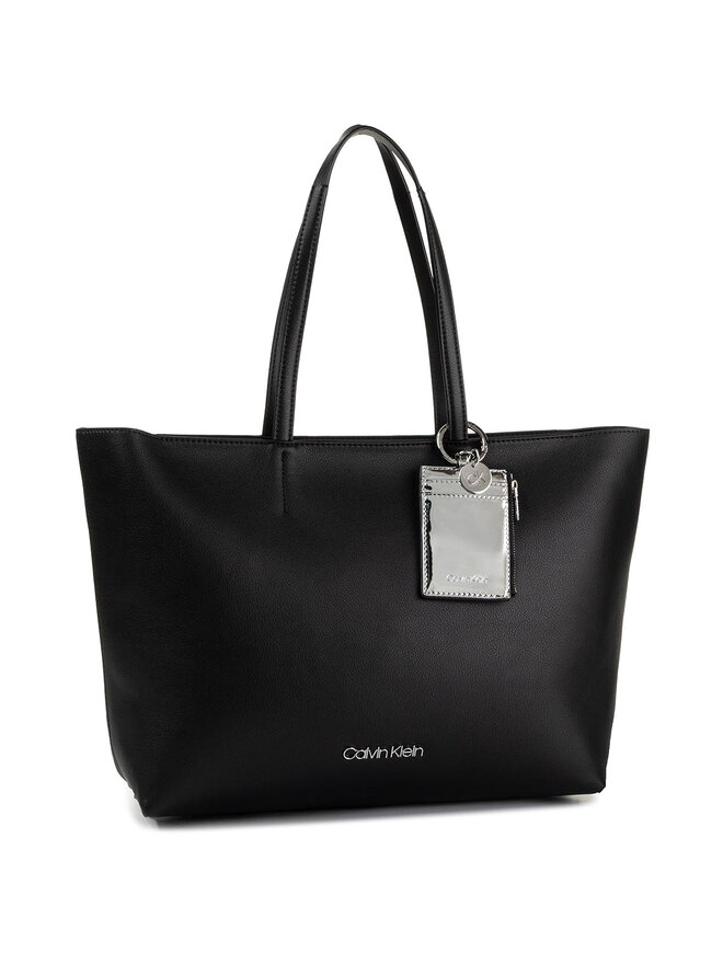 Calvin Klein Handtasche Calvin Klein Ck Must Psp20 Med Shopper K60K606014 Schwarz