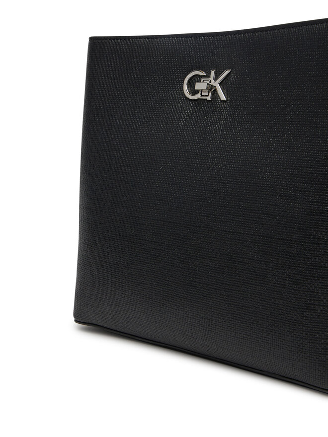 Calvin Klein Rankinė Calvin Klein Ck Bucket Bag_Tex K60K613179 Juoda