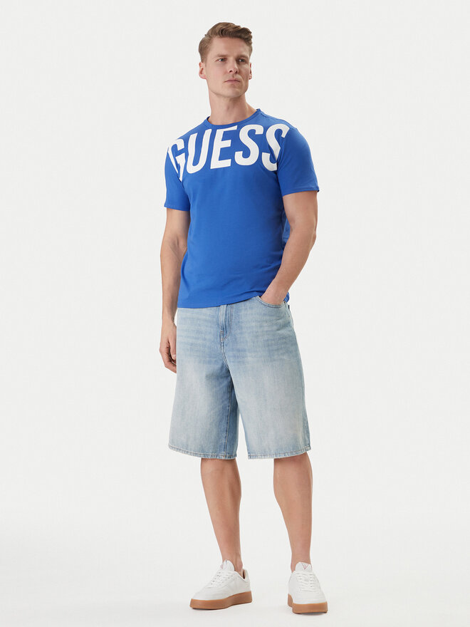 Guess Guess T-Shirt F6GI01 J1314 Blau Slim Fit