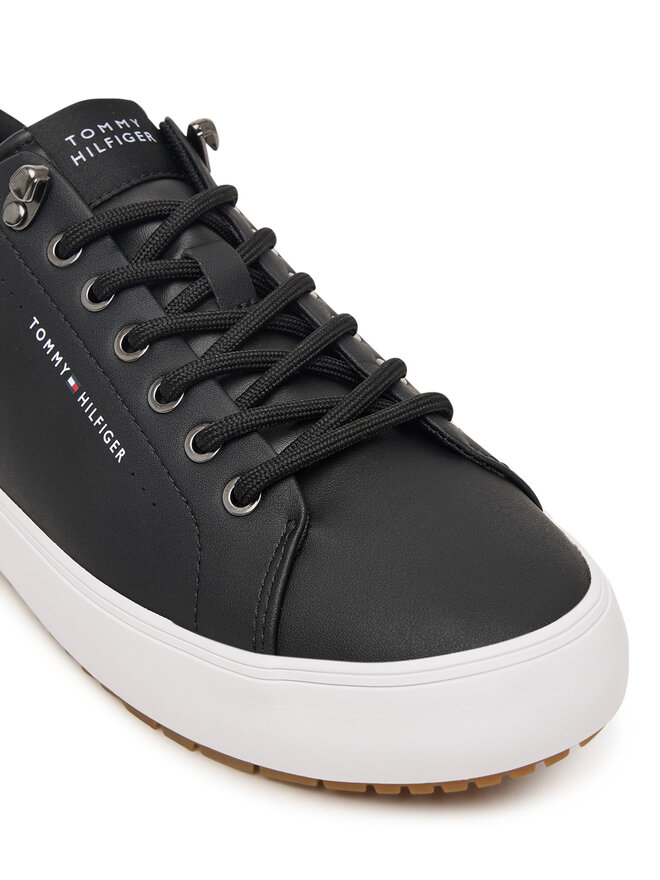Tommy Hilfiger Sneakers Tommy Hilfiger Harlem Lth Vulc Cleat Winter FM0FM05950 Schwarz